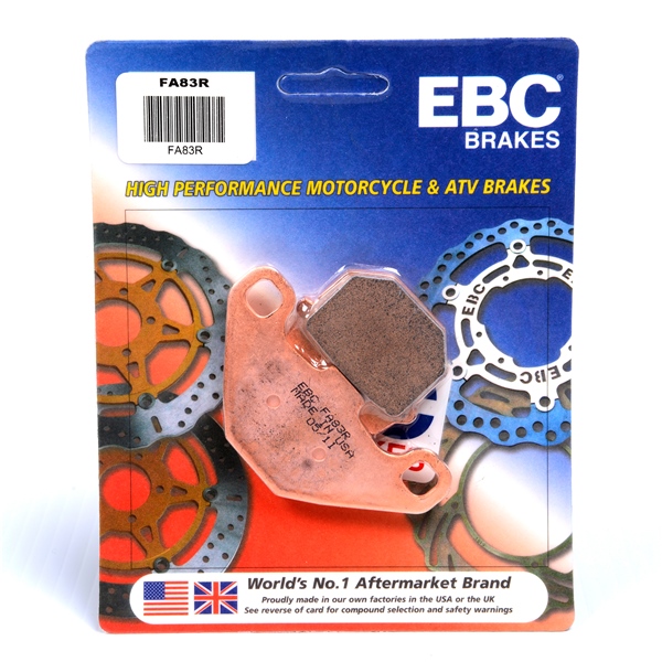 EBC  Plaquette de frein en métal fritté Série «R» - Longue durée Métal fritté - Avant/Arrière