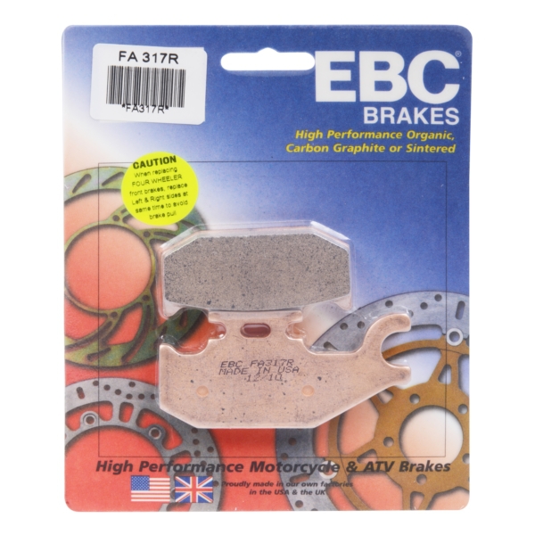 EBC  Plaquette de frein en métal fritté Série «R» - Longue durée Métal solidifié longue durée - Avant/Arrière