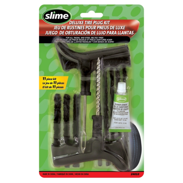 SLIME Trousse de réparation de Pneu avec poignée pistolet