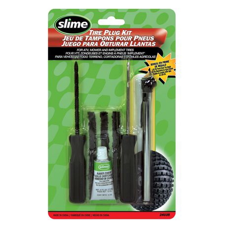 SLIME Trousse de réparation de pneus avec stylo manomètre