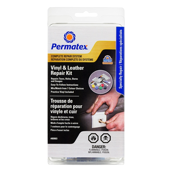 Permatex Trousse de réparation pour vinyle et cuir