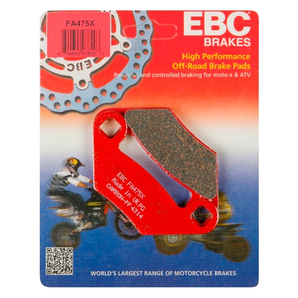 EBC  Plaquette en graphite de carbone Série «X» Graphite de carbone - Avant