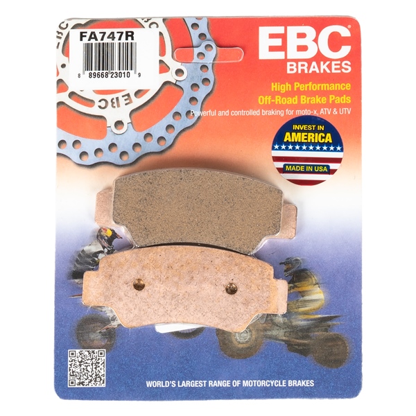EBC  Plaquette de frein en métal fritté Série «R» - Longue durée Métal fritté - Arrière