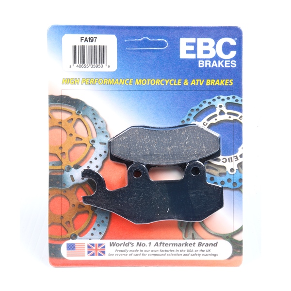 EBC  Plaquette de frein organique Organique - Arrière