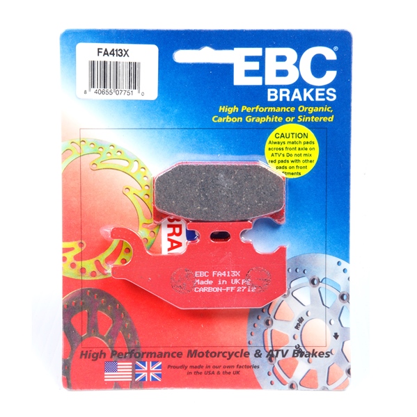 EBC  Plaquette en graphite de carbone Série «X» Graphite de carbone - Avant