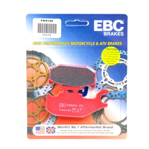 EBC  Plaquette en graphite de carbone Série «X» Graphite de carbone - Avant
