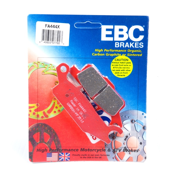 EBC  Plaquette en graphite de carbone Série «X» Graphite de carbone - Avant