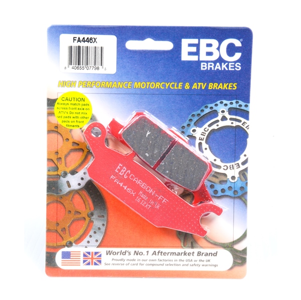 EBC  Plaquette en graphite de carbone Série «X» Graphite de carbone - Arrière
