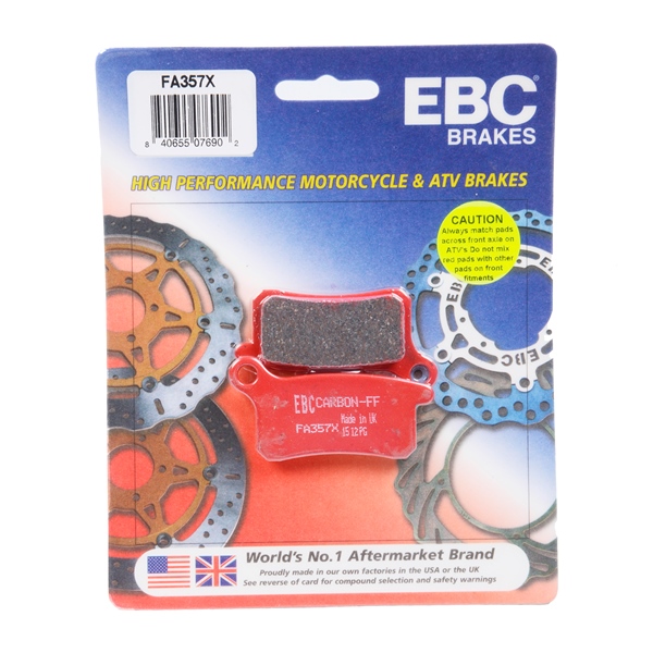 EBC  Plaquette de frein en carbone Série «X» Graphite de carbone - Avant/Arrière