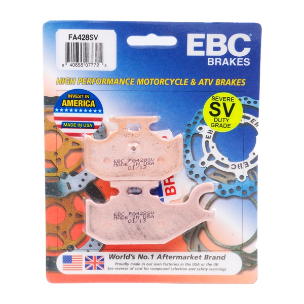 EBC  Plaquette de frein Série «SV» - Severe Duty Métal solidifié - Arrière