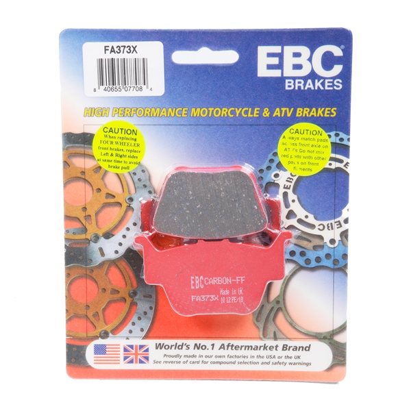 EBC Plaquette en graphite de carbone Série «X» Graphite de carbone - Arrière