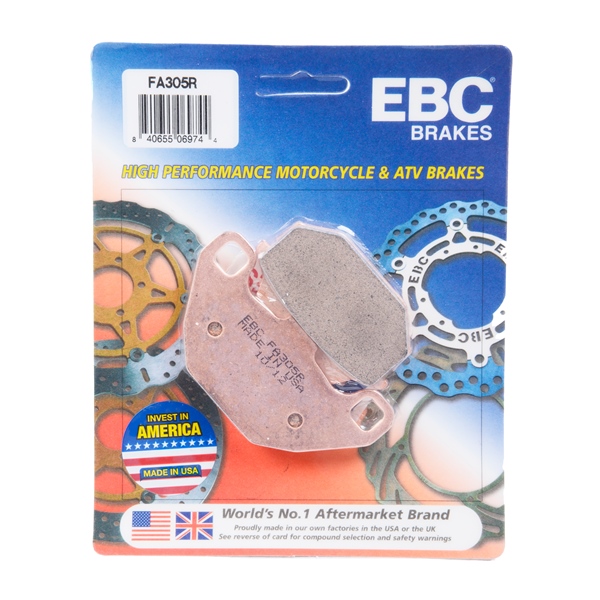 EBC  Plaquette de frein en métal fritté Série «R» - Longue durée Métal solidifié longue durée - Arrière