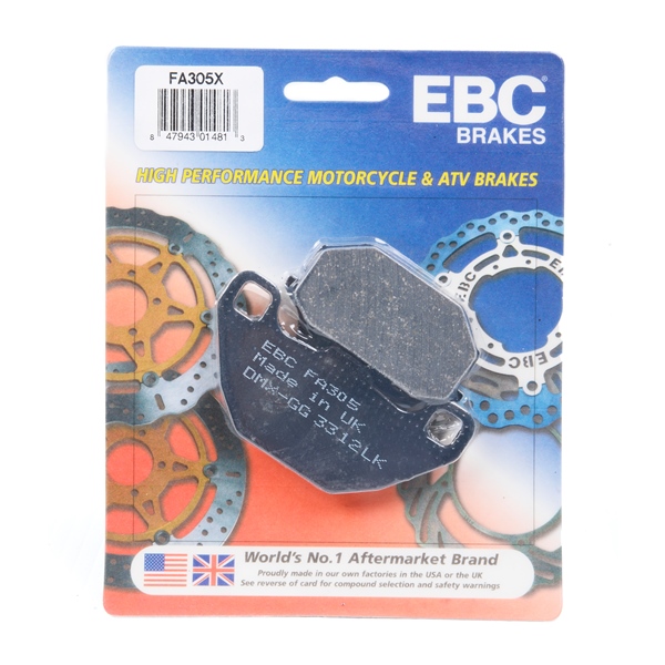 EBC  Plaquette en graphite de carbone Série «X» Graphite de carbone - Arrière