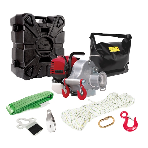 Portable Winch Treuil portable cabestan à essence avec accessoires