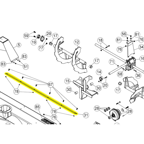 Bercomac Racloir pour souffleuse 54"