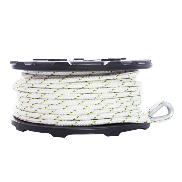 Portable Winch Corde de treuil en polyester double tressé 100 m - 3300 kg