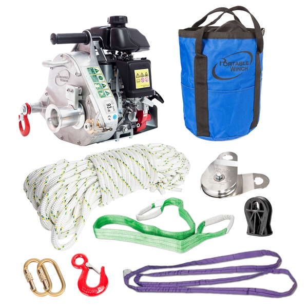 Portable Winch Treuil à essence GXH50 avec accessoires