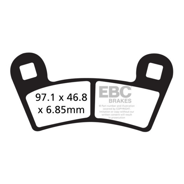 EBC Plaquette de frein Série «SV» - Severe Duty Métal solidifié - Arrière