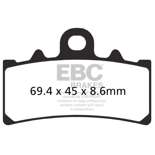 EBC  Plaquette de course sur route de série EPFA Métal fritté - Avant gauche