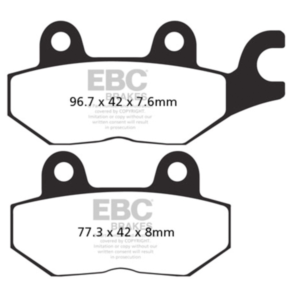 EBC  Plaquette de frein Double-H Superbike Métal fritté - Avant droit