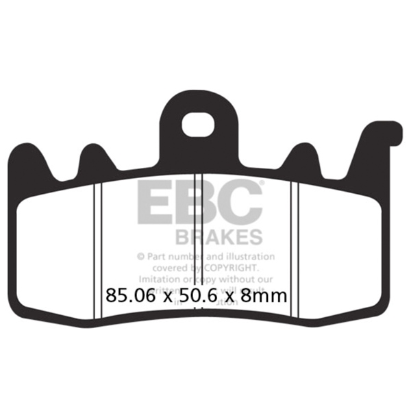 EBC Plaquette de frein Race en GPFAX frittée Métal fritté - Avant gauche, Avant droit