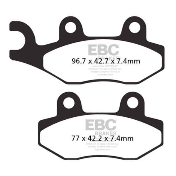 EBC  Plaquette de frein SXR Métal fritté - Avant droit