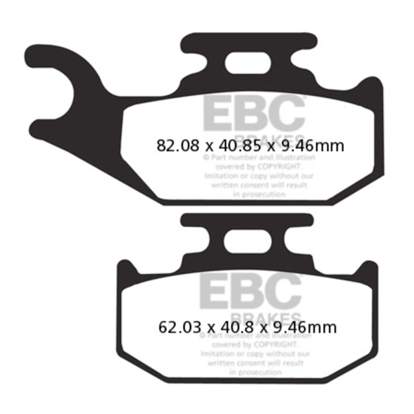 EBC  Plaquette de frein SXR Métal fritté - Arrière droit