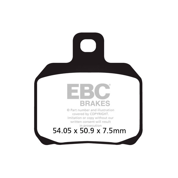 EBC  Plaquette de frein Double-H Superbike Arrière gauche