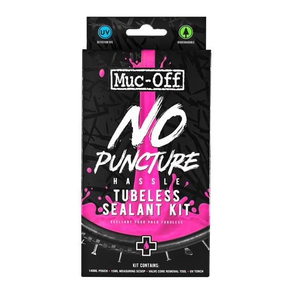 Muc-Off Ensemble de scellant anti-crevaison avec outils Gel