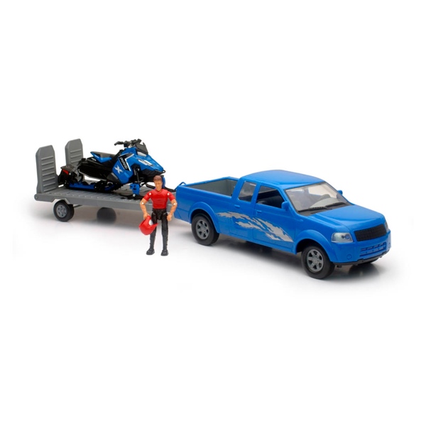 New Ray Toys Modèle réduit d'un camion avec motoneige Polaris