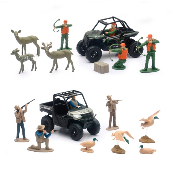 New Ray Toys Modèle réduit Wildlife Hunter avec Polaris RZR/Ranger