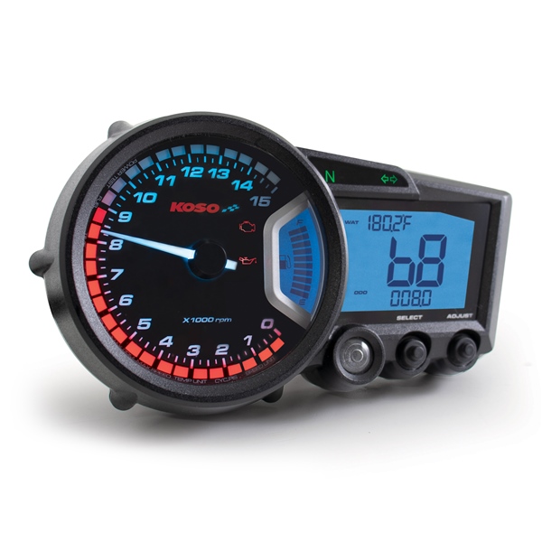 Koso Cadran indicateur de vitesse RX-2 Universel - 205076