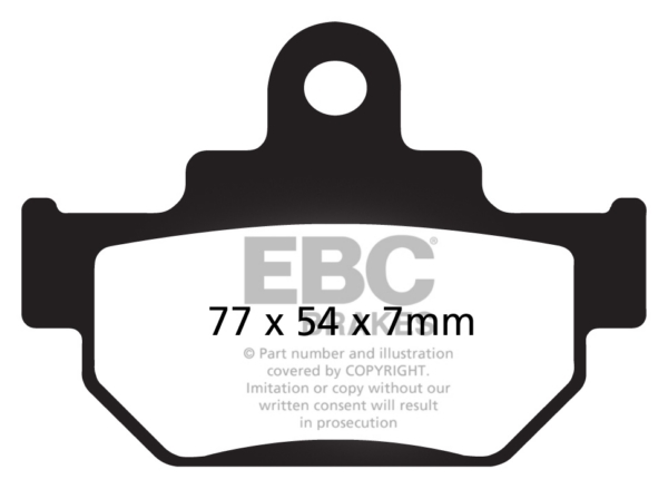 EBC Plaquette de frein V-Pad Semi métallique - Avant
