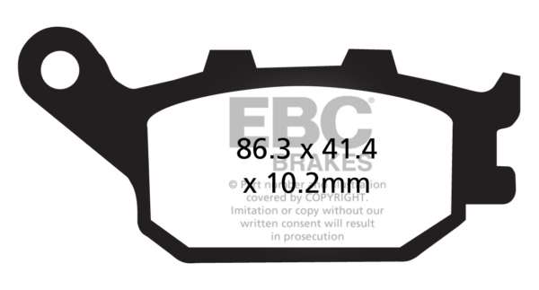 EBC Plaquette de frein V-Pad Semi métallique - Arrière