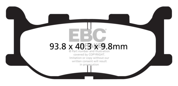 EBC  Plaquette de frein V-Pad Semi métallique - Avant