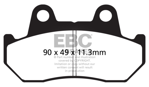 EBC  Plaquette de frein V-Pad Semi métallique - Avant/Arrière