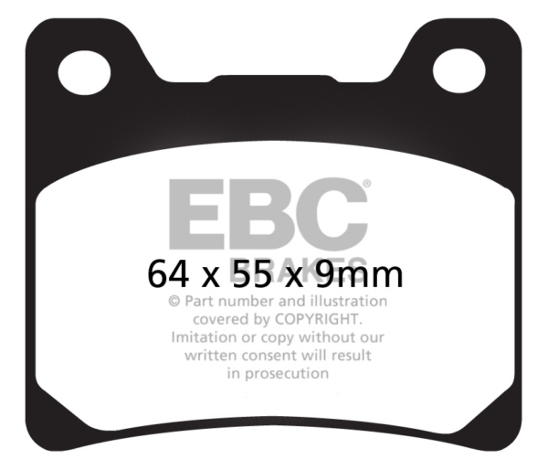 EBC  Plaquette de frein V-Pad Semi métallique - Avant/Arrière