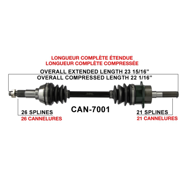 TrakMotive Cardan complet Can-am
