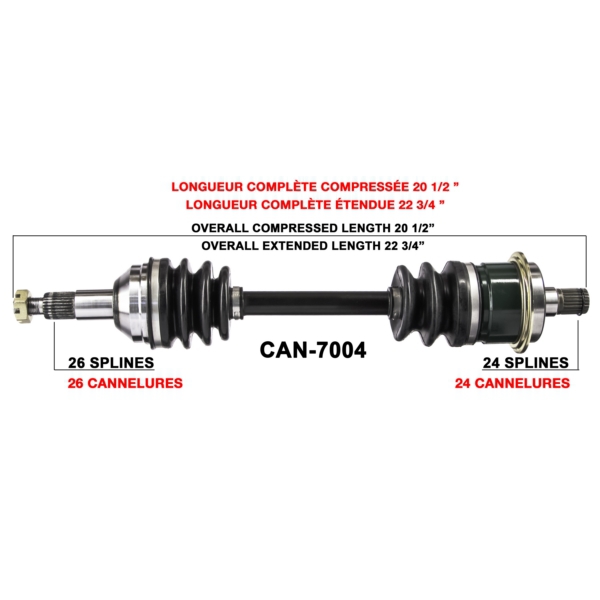 TrakMotive Cardan complet Can-am