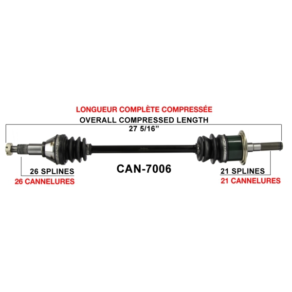 TrakMotive Cardan complet Can-am