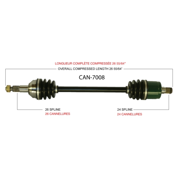 TrakMotive Cardan complet Can-am