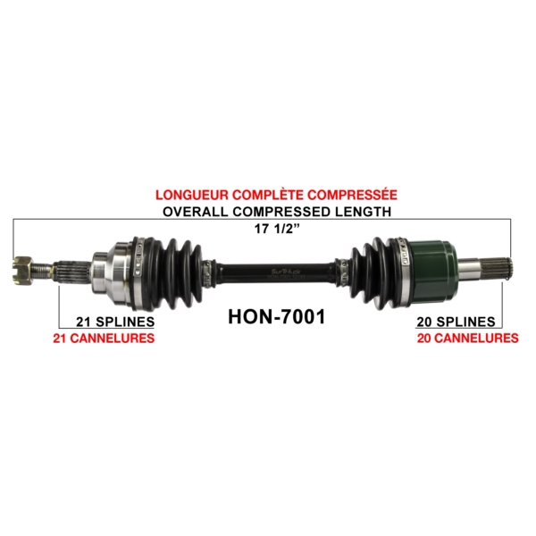 TrakMotive Cardan complet Honda