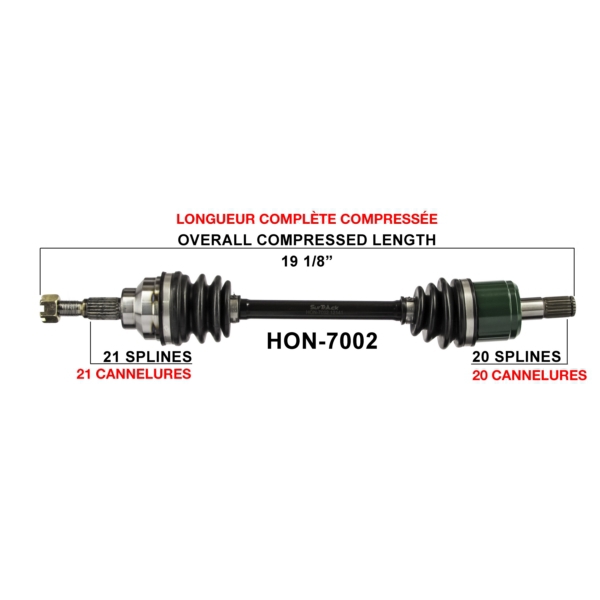 TrakMotive Cardan complet Honda