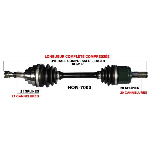 TrakMotive Cardan complet Honda