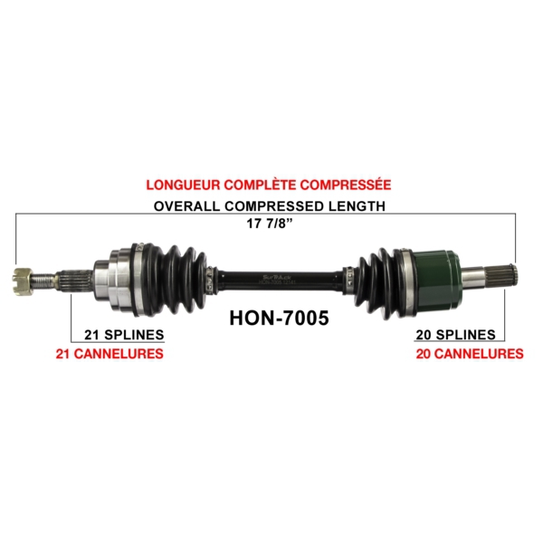 TrakMotive Cardan complet Honda
