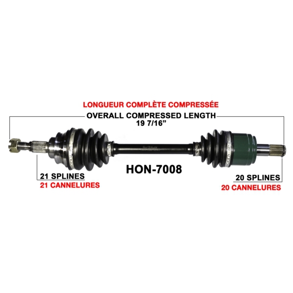 TrakMotive Cardan complet Honda