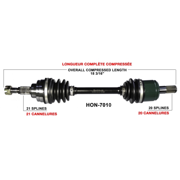TrakMotive Cardan complet Honda