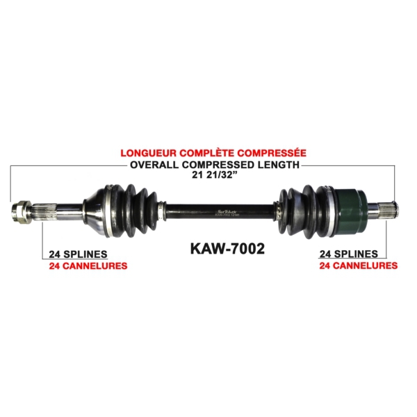 TrakMotive Cardan complet Kawasaki