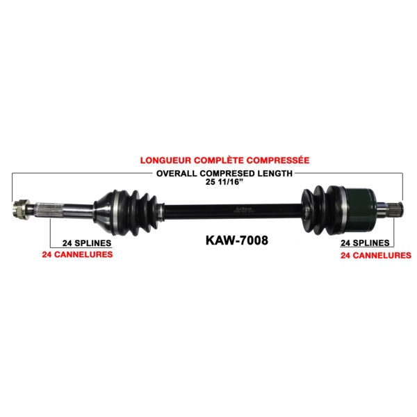 TrakMotive Cardan complet Kawasaki