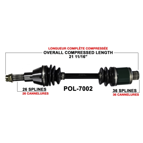 TrakMotive Cardan complet Polaris
